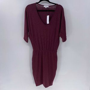 Michael Stars Avalon V-neck tulip sleeve dress XS